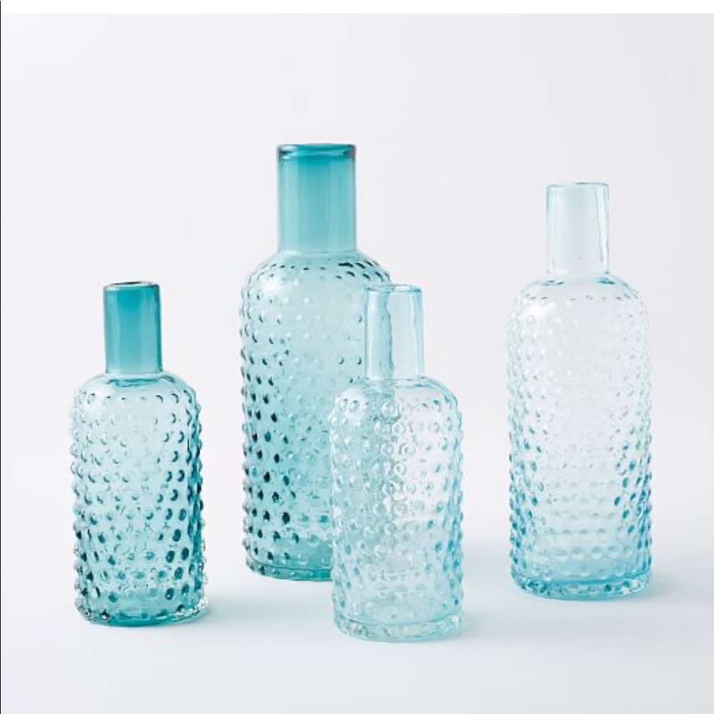 West Elm Hobnail Bottles